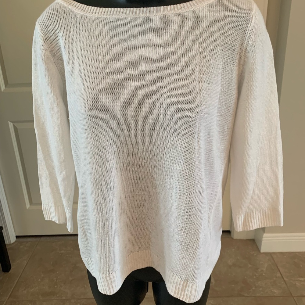 Talbots Classic White Women's Sweater